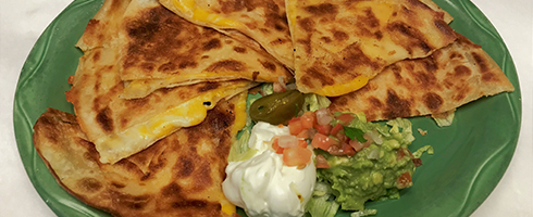 Tray of Quesadillas at Guadalajara Grill, Bar, & Table Side Salsa in Tucson Arizona.